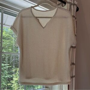 Elegant Cream Women's Top
